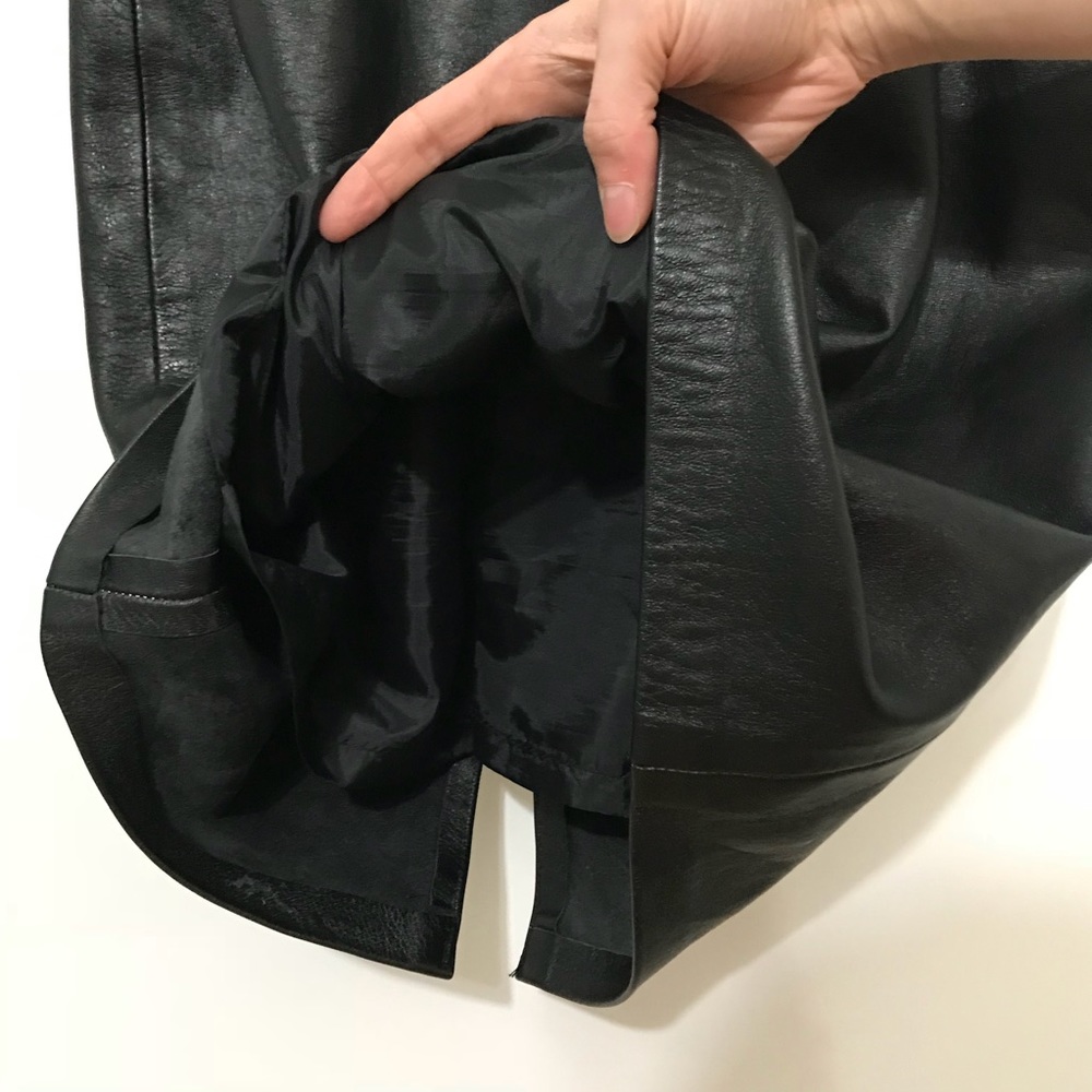 Vintage leather skirt - Picture 5 of 6
